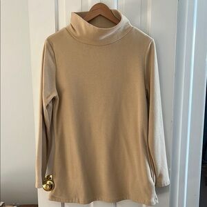 Dudley Stephens Cream Cowl Turtleneck Sweater